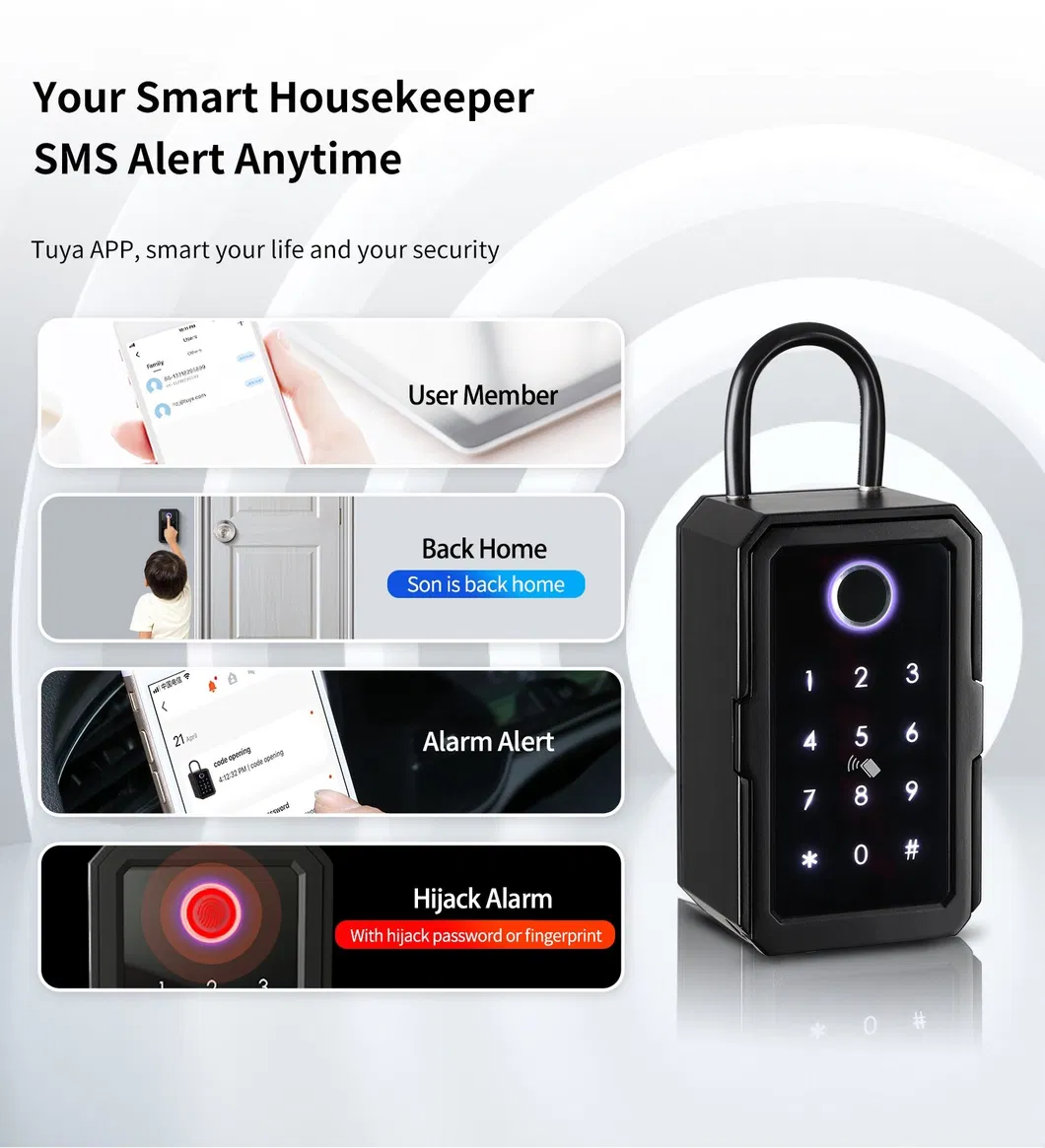 New Design Ttlock WiFi Key Storage Box Home Smart Key Box