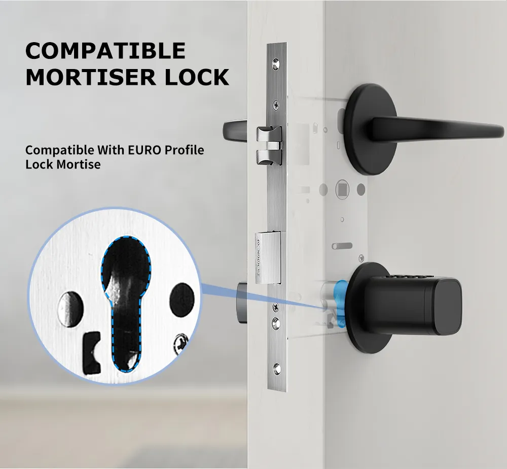 Good Quality Tuya Remote Control Fingerprint and Password Hardware Smart Door Lock