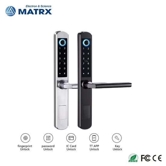 Waterproof Stainless Steel 304 Fingerprint Password Keyless Entry Tuya Samrt Lock