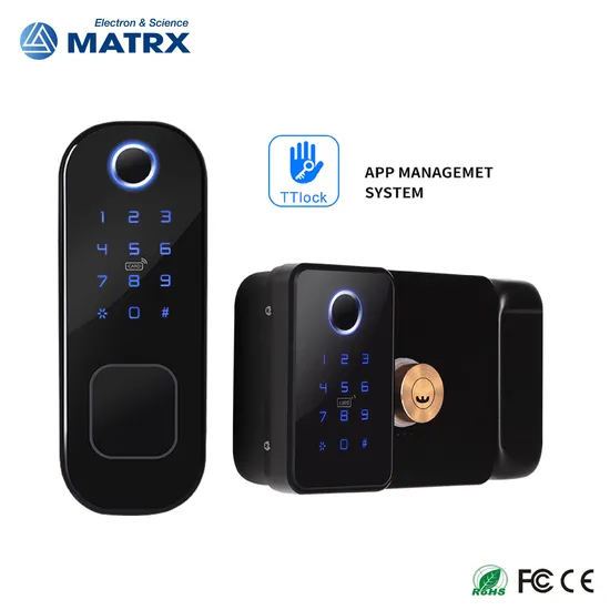 Dual Side Fingerprint Security Rim Lock Smart Lock Ttlock APP