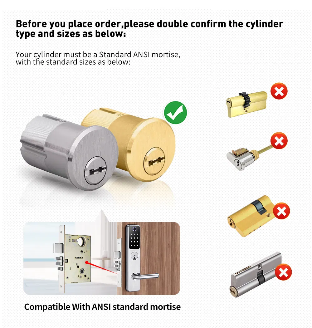 New Product Tuya - System Smart Lock with Waterproof and Fire - Proof Certifications