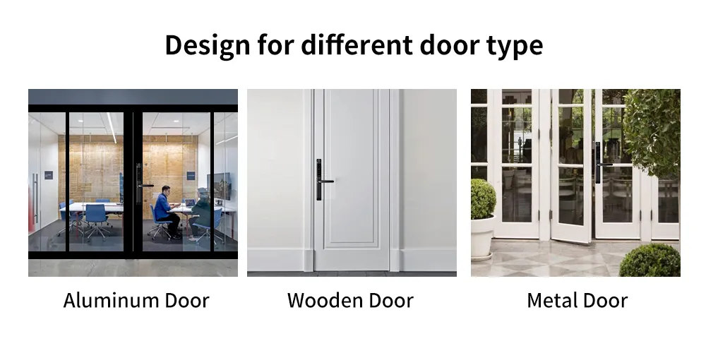 Glass Door and Wooden Door Pull Handle Electronic Security Lock Ttlock Smart Door Lock