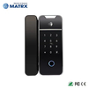 Electric Fingerprint Smart Ttlock APP Digital Glass Sliding Door Lock