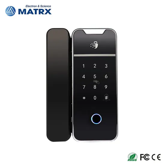 Electric Fingerprint Smart Ttlock APP Digital Glass Sliding Door Lock