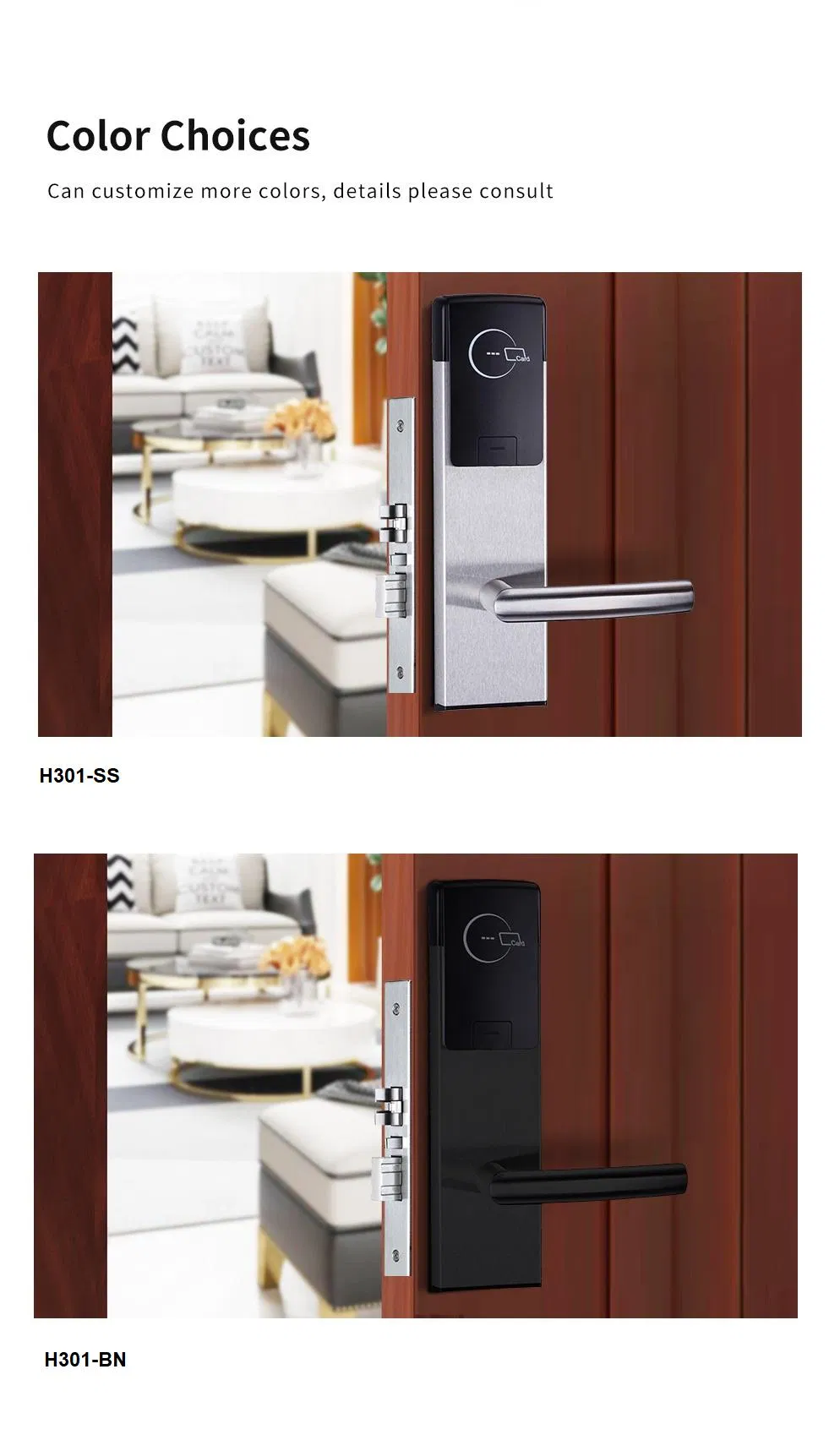 Hot Sale Electronic Security Safes Smart RFID Key Card Hotel Door Lock