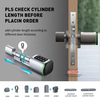 Smart Cylinder with Ttlock APP Adjustable Cylinder Size Electronic Password Smart Lock