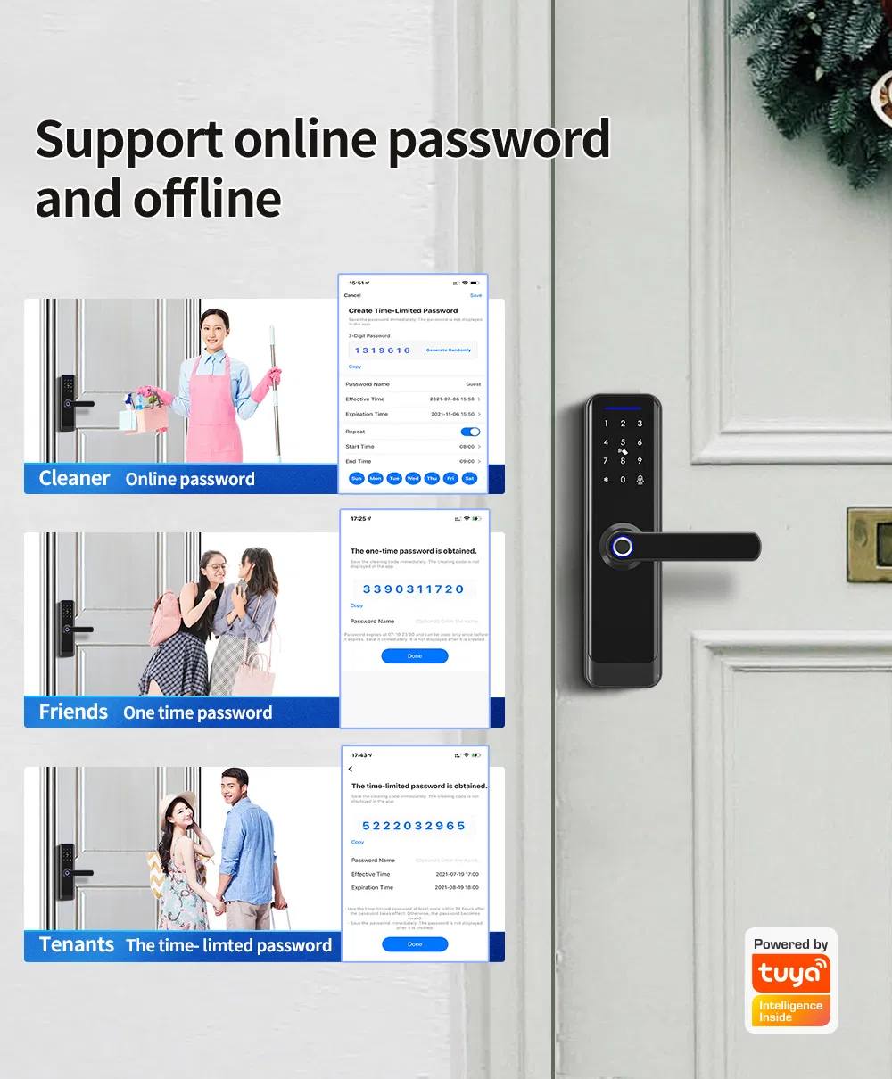 Amazon Intelligent Fingerprint with APP Smart Card Safe Key Door Lock