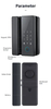 Tuya - System Smart Glass Door Lock with Password and Fingerprint Unlocking Functions