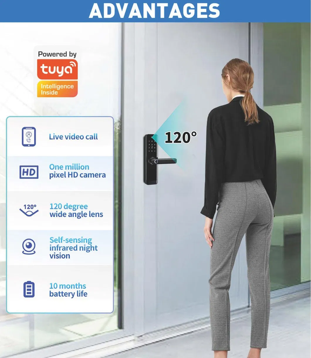 Tuya Smart Electronic Lock with Camera Electronic Cat Eye