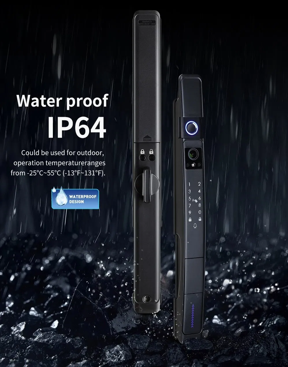 2024 New Product 3D Face Recognition Cat's Eye Camera Fingerprint Video Calling Remote Visual Intercom Smart Door Lock