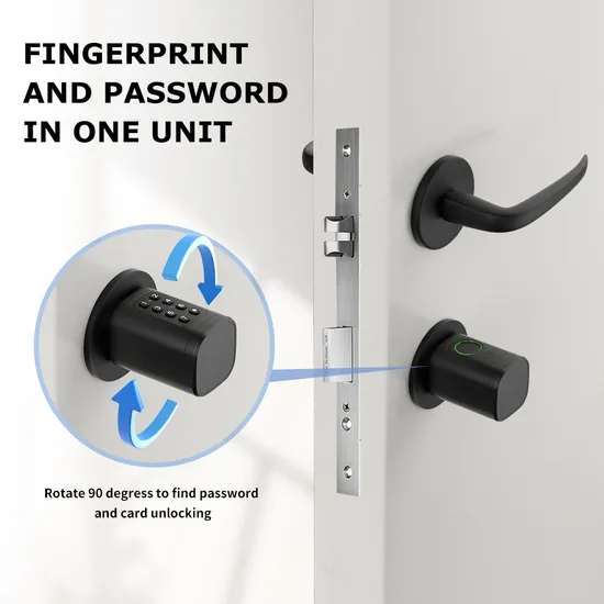 Good Quality Tuya Remote Control Fingerprint and Password Hardware Smart Door Lock