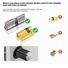 Upgraded IP66 Tuya APP Fingerprint Password Smart Cylinder Lock