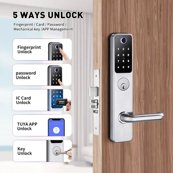 New Product Tuya - System Smart Lock with Waterproof and Fire - Proof Certifications