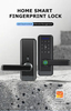 Smart Digital Handle Lock with Fingerprint Password and Tuya Function