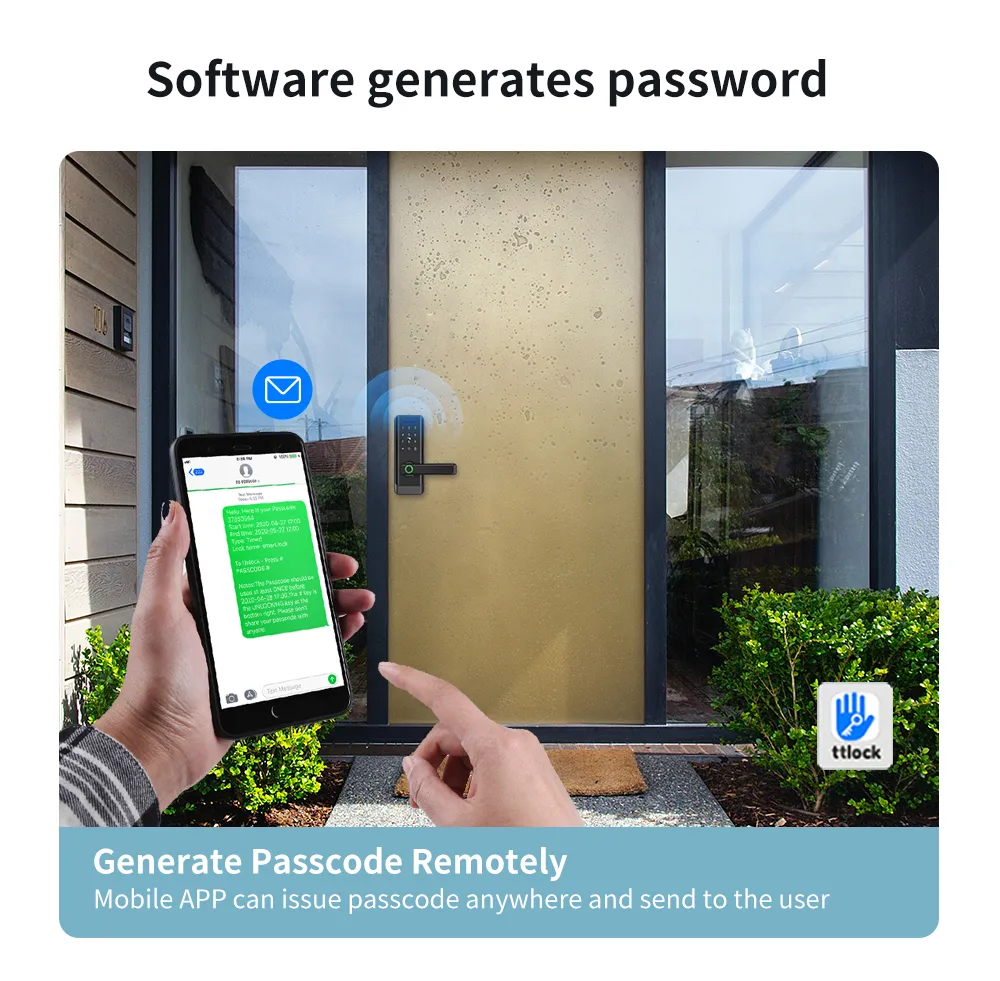 Hot Sale Ttlock APP Remote Control Fingerprint Door Lock