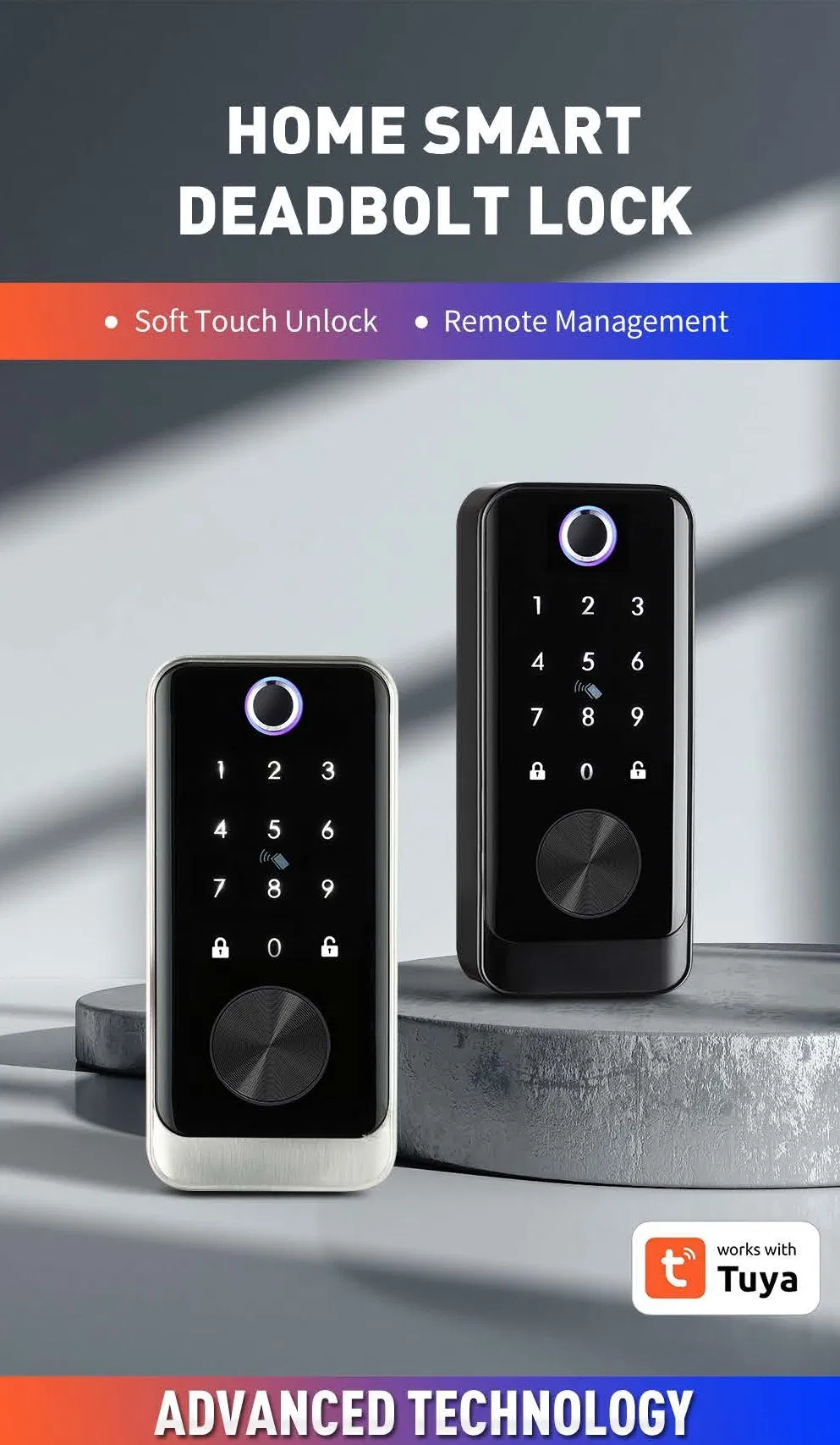 Ttlock APP Remote Control Biometric Fingerprint Password Smart Door Lock