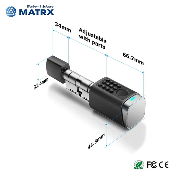 Upgraded IP66 Tuya APP Fingerprint Password Smart Cylinder Lock