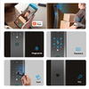 New Design Tuya Electronic Digital Sliding Handle Smart Door Lock with Camera