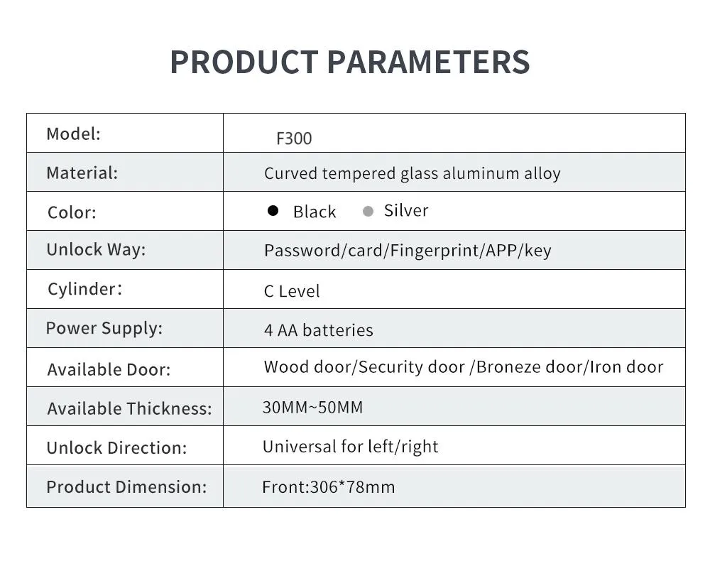 Fingerprint Ttlock Electronic Digital Lock