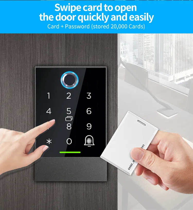 Ttlock Security Electronic Digital Password Card Fingerprint Door Access Control