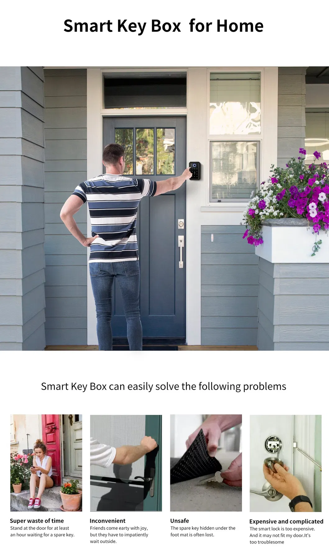 New Design Ttlock WiFi Key Storage Box Home Smart Key Box