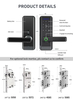 Hot Sale Ttlock APP Remote Control Fingerprint Door Lock