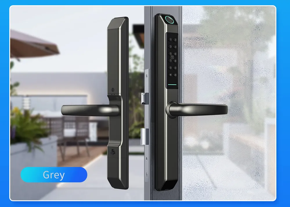 Glass Door and Wooden Door Pull Handle Electronic Security Lock Ttlock Smart Door Lock