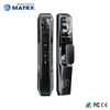 2024 New Product 6085 Mortise Luxury Matt Black Automatic 9 Languages 3D Face Recognition Smart Door Lock
