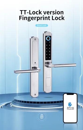 Waterproof Stainless Steel 304 Fingerprint Password Keyless Entry Tuya Samrt Lock