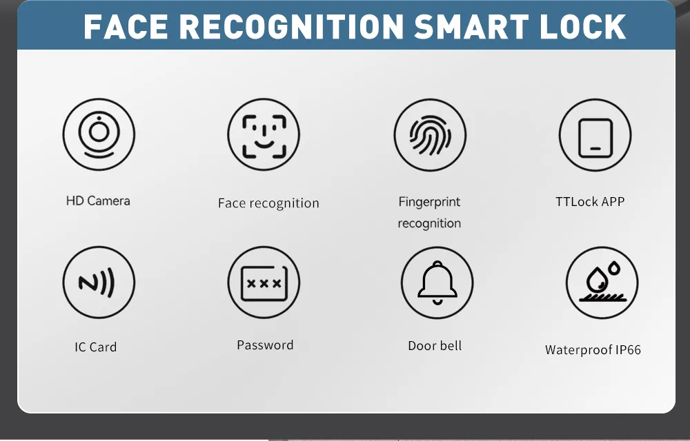 2024 New Product 3D Face Recognition Access Control with Ttlock System