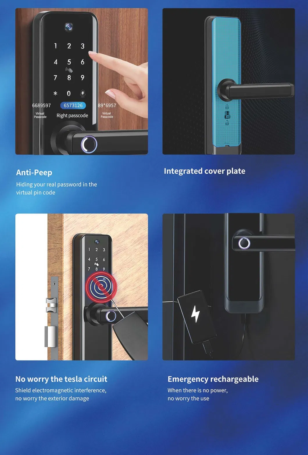 Tuya Smart Electronic Lock with Camera Electronic Cat Eye