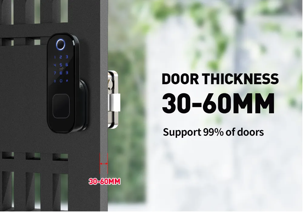 Tuya APP Fingerprint Digital Password Door Lock