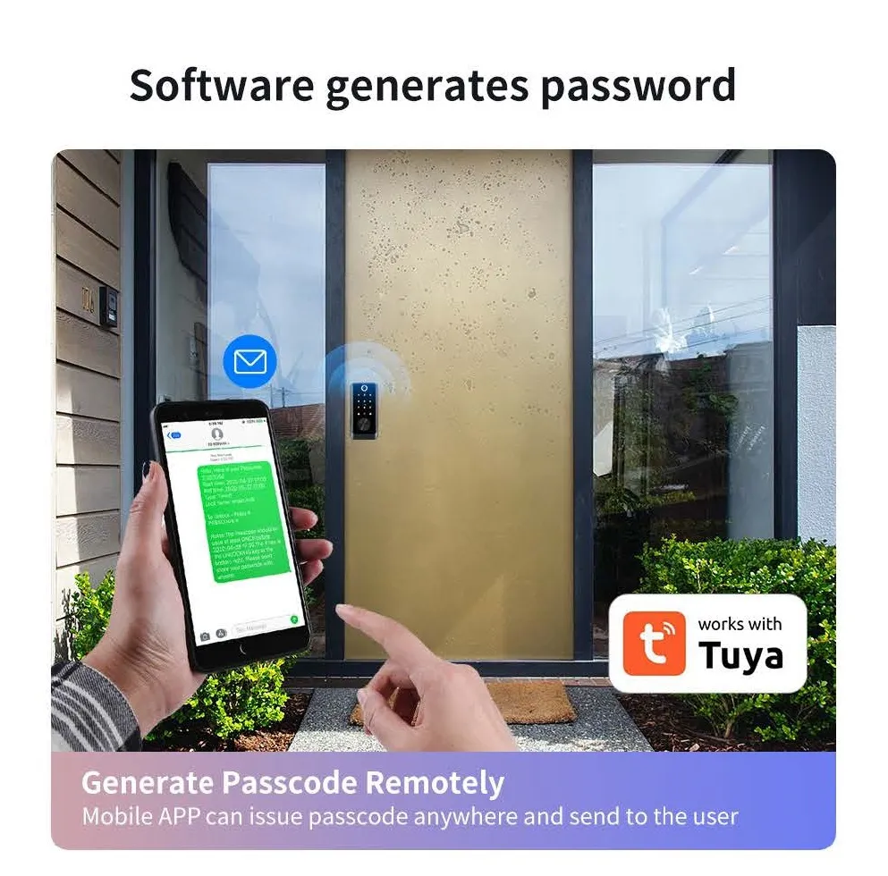 Ttlock APP Remote Control Biometric Fingerprint Password Smart Door Lock