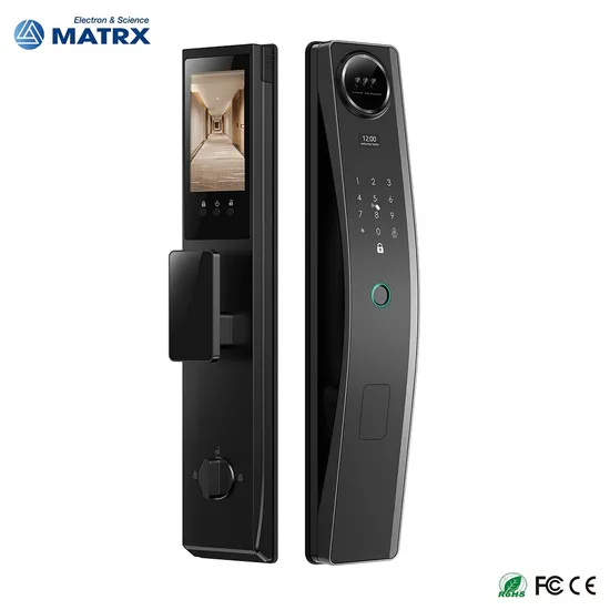 New Design Tuya Electronic Digital Sliding Handle Smart Door Lock with Camera