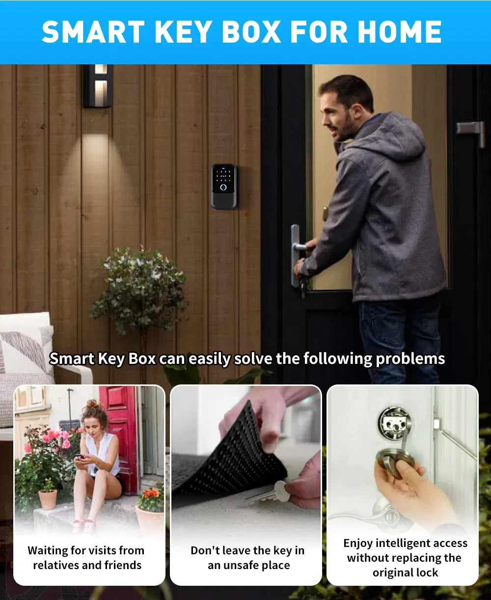 2023 New Smart Fingerprint Key Box with Ttlock