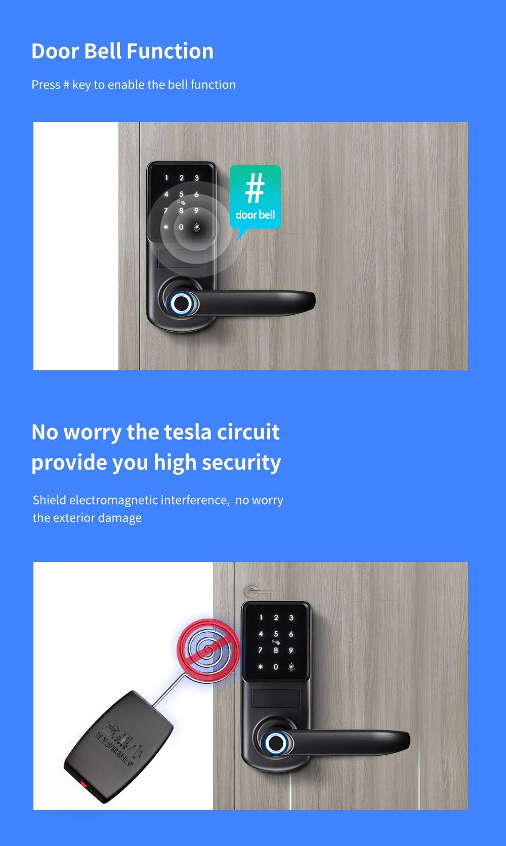 Tuya Intelligent Home Fingerprint Lock Apartment Tt Lock Applet