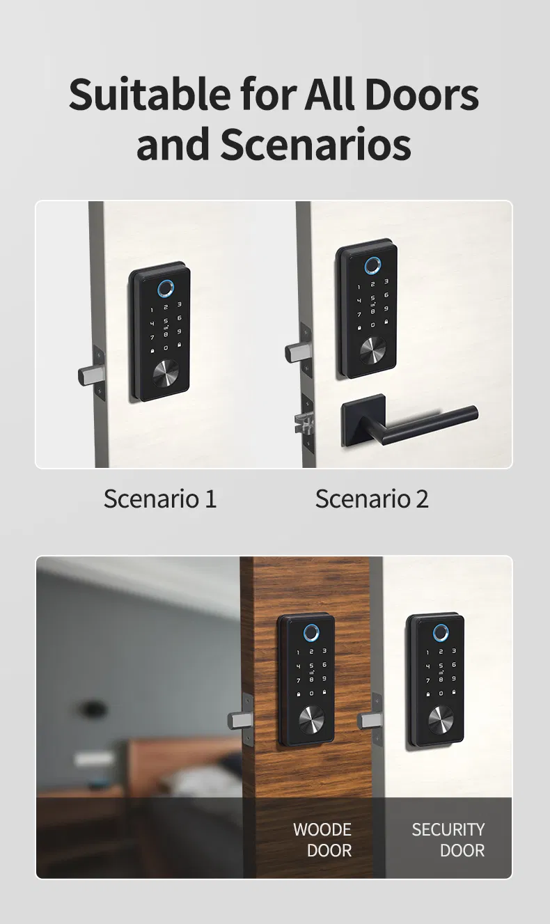 Smart Tuya APP Automatic Electronic Deadbolt Door Locks