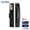New Design Tuya Electronic Digital Sliding Handle Smart Door Lock with Camera