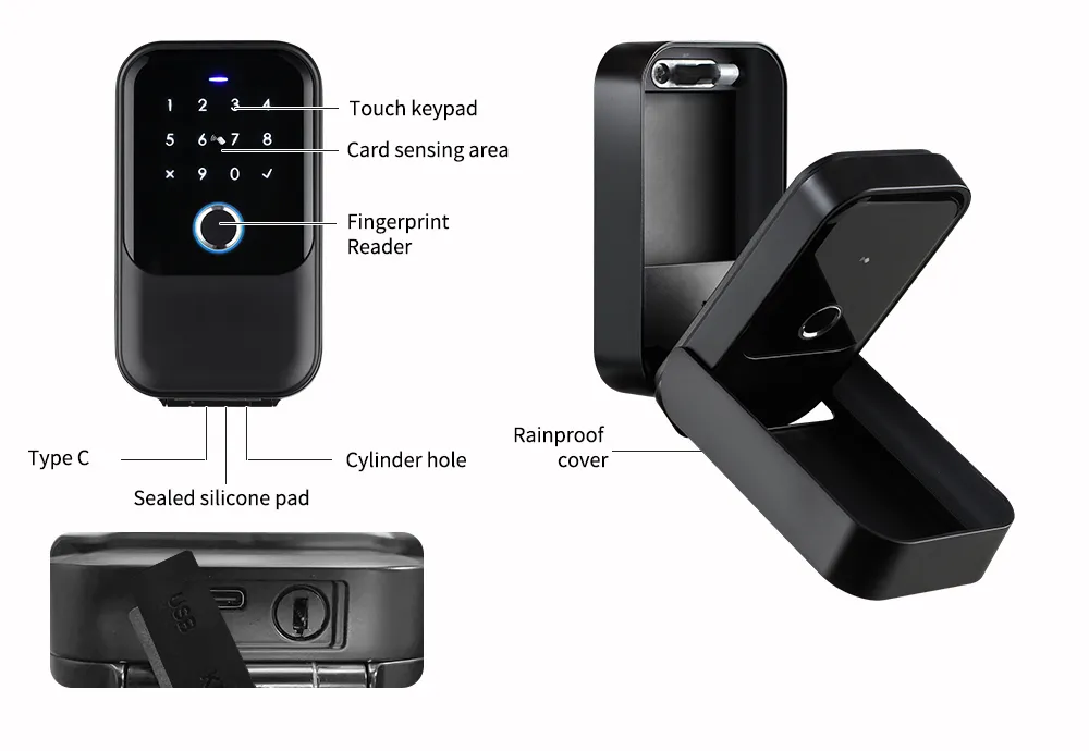 2023 New Smart Fingerprint Key Box with Ttlock