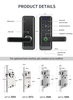 Smart Digital Handle Lock with Fingerprint Password and Tuya Function