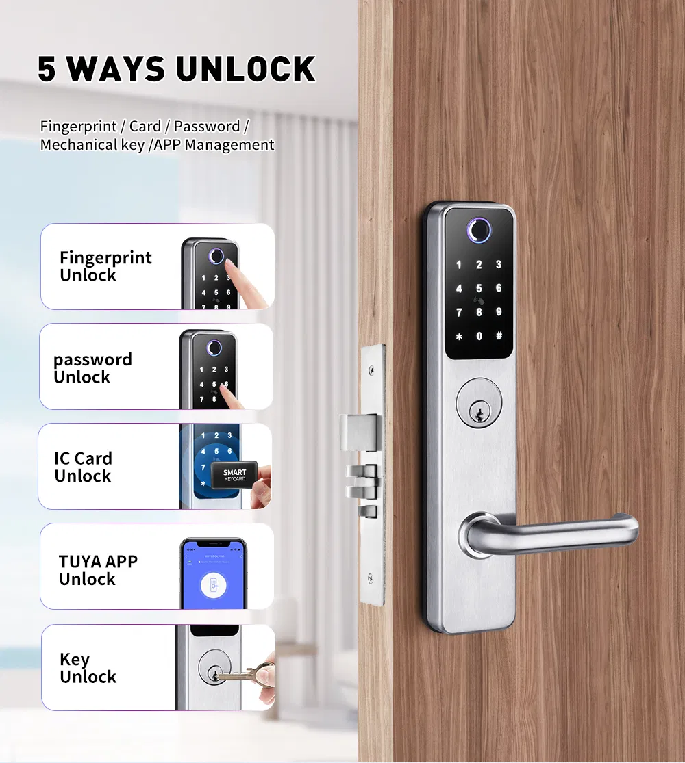 New Product Tuya - System Smart Lock with Waterproof and Fire - Proof Certifications