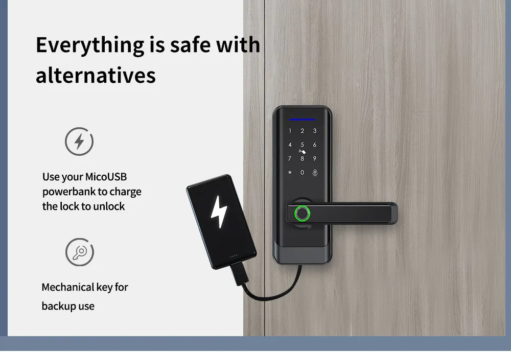 Hot Sale Ttlock APP Remote Control Fingerprint Door Lock