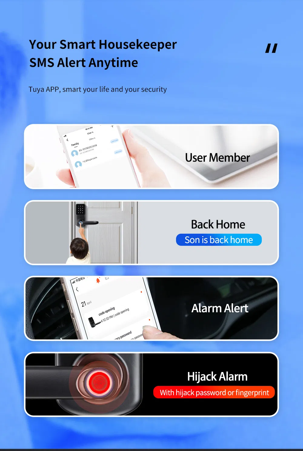 Tuya Intelligent Home Fingerprint Lock Apartment Tt Lock Applet