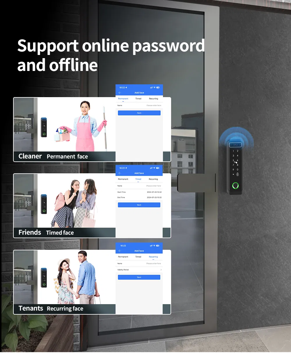 2024 New Product 3D Face Recognition Access Control with Ttlock System