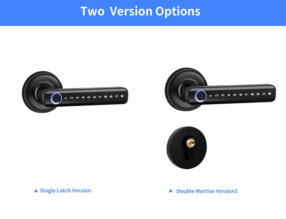 Wireless Key Card RFID Unlock Digital Tt Lock Safe Keyless Electronic Smart Door Fingerprint Handle Lock