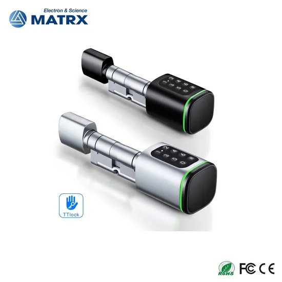 Smart Cylinder with Ttlock APP Adjustable Cylinder Size Electronic Password Smart Lock