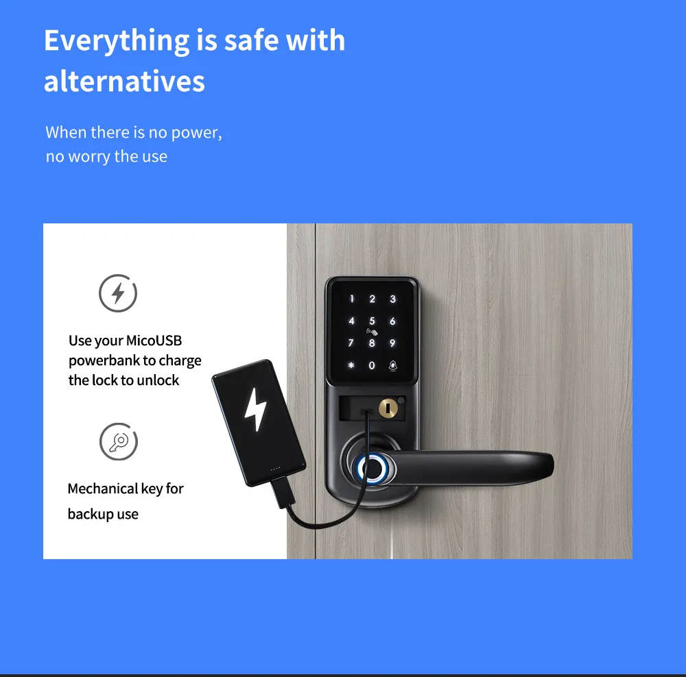 Tuya Intelligent Home Fingerprint Lock Apartment Tt Lock Applet