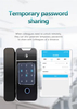 Electric Fingerprint Smart Ttlock APP Digital Glass Sliding Door Lock