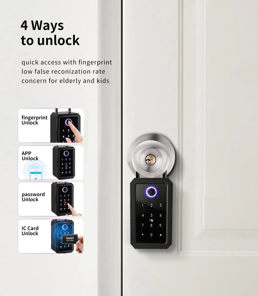 New Design Ttlock WiFi Key Storage Box Home Smart Key Box