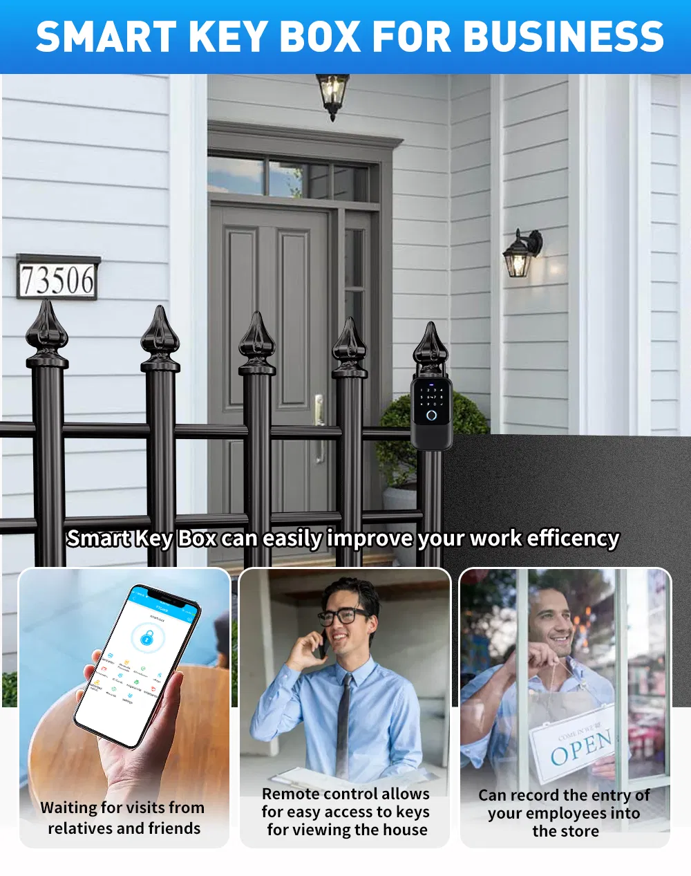 2023 New Smart Fingerprint Key Box with Ttlock